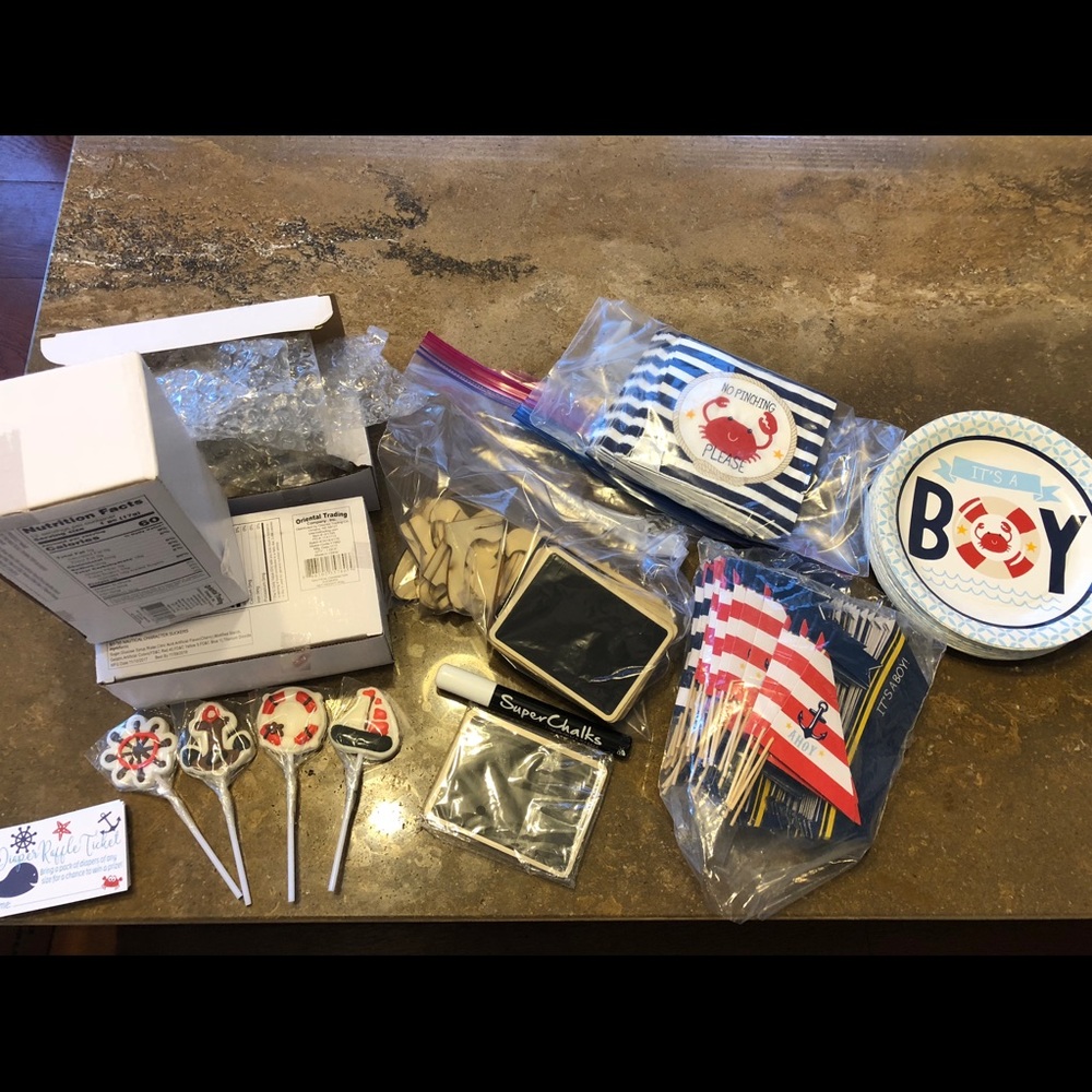 Ahoy it’s a boy party supplies